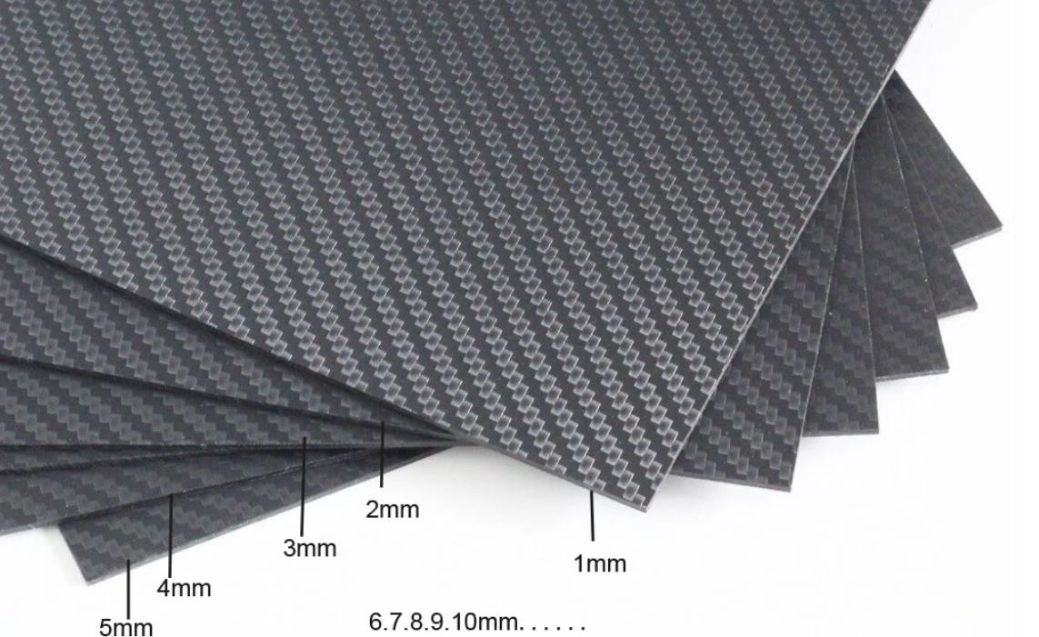 High Density Carbon Fiber Products Solid Carbon Fiber Sheets 0.2mm 6mm