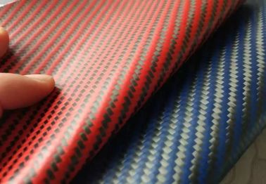 DuPont Carbon Fiber Composite Materials 2X2 Twill Weave Red Aramid Fiber Fabric