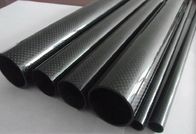 Twill Glossy Carbon Fiber Sailboat Mast 3mm Wall Thickness Epoxy Resin Type