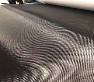 Twill Weave Lightweight Carbon Fiber Cloth Fatigue Resistance 50m  - 100m Length